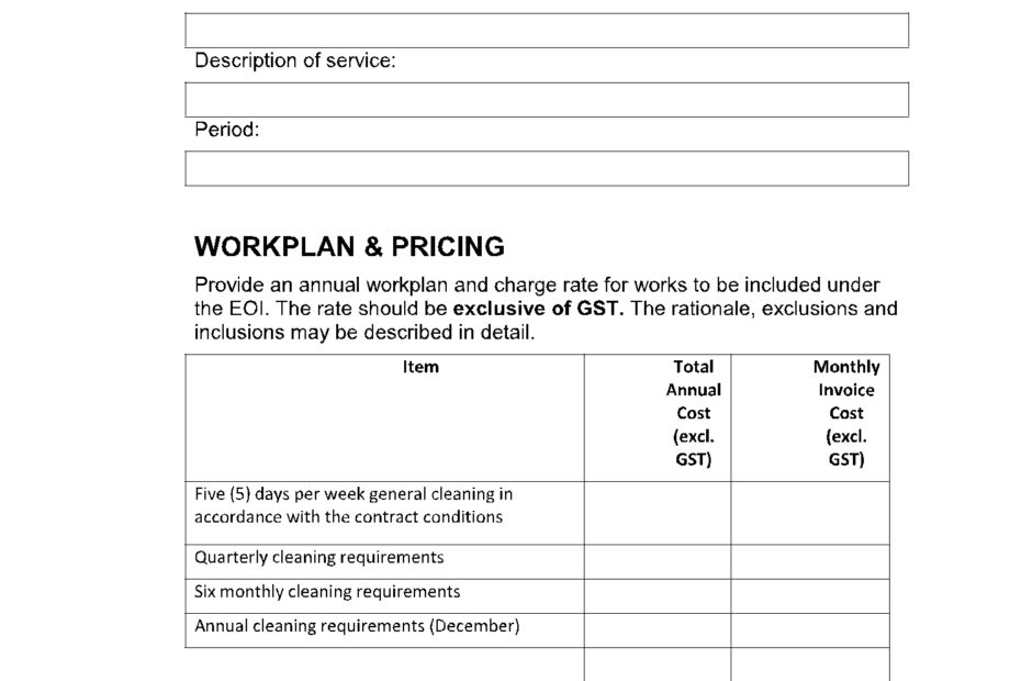 Free Commercial Office Cleaning Proposal Template CocoSign