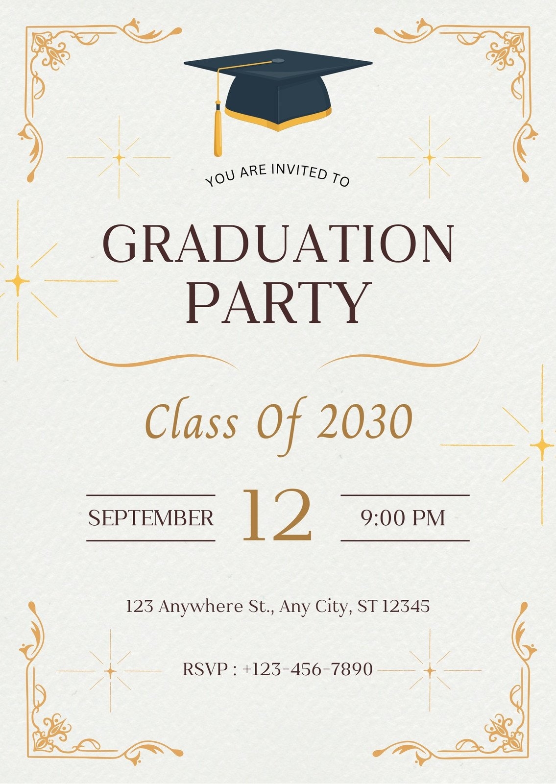 free printable template free graduation invitations