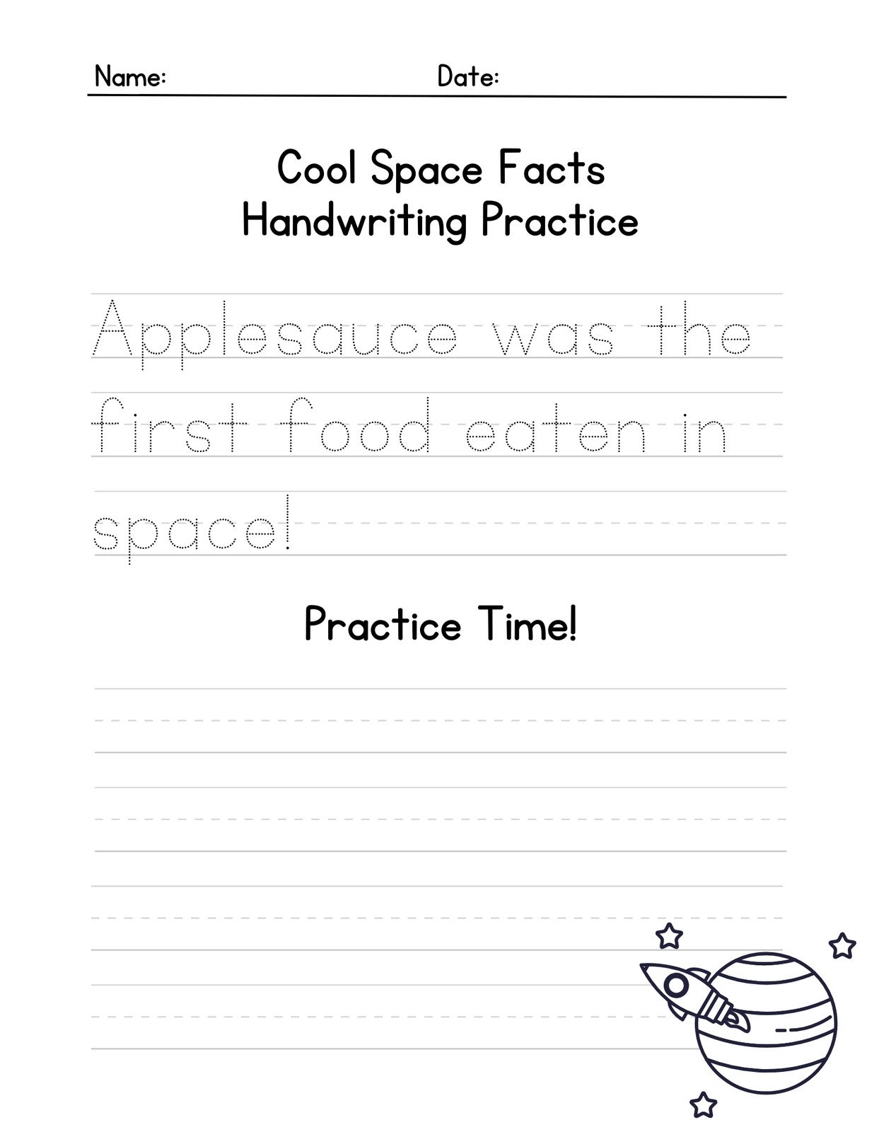 learning to write worksheets