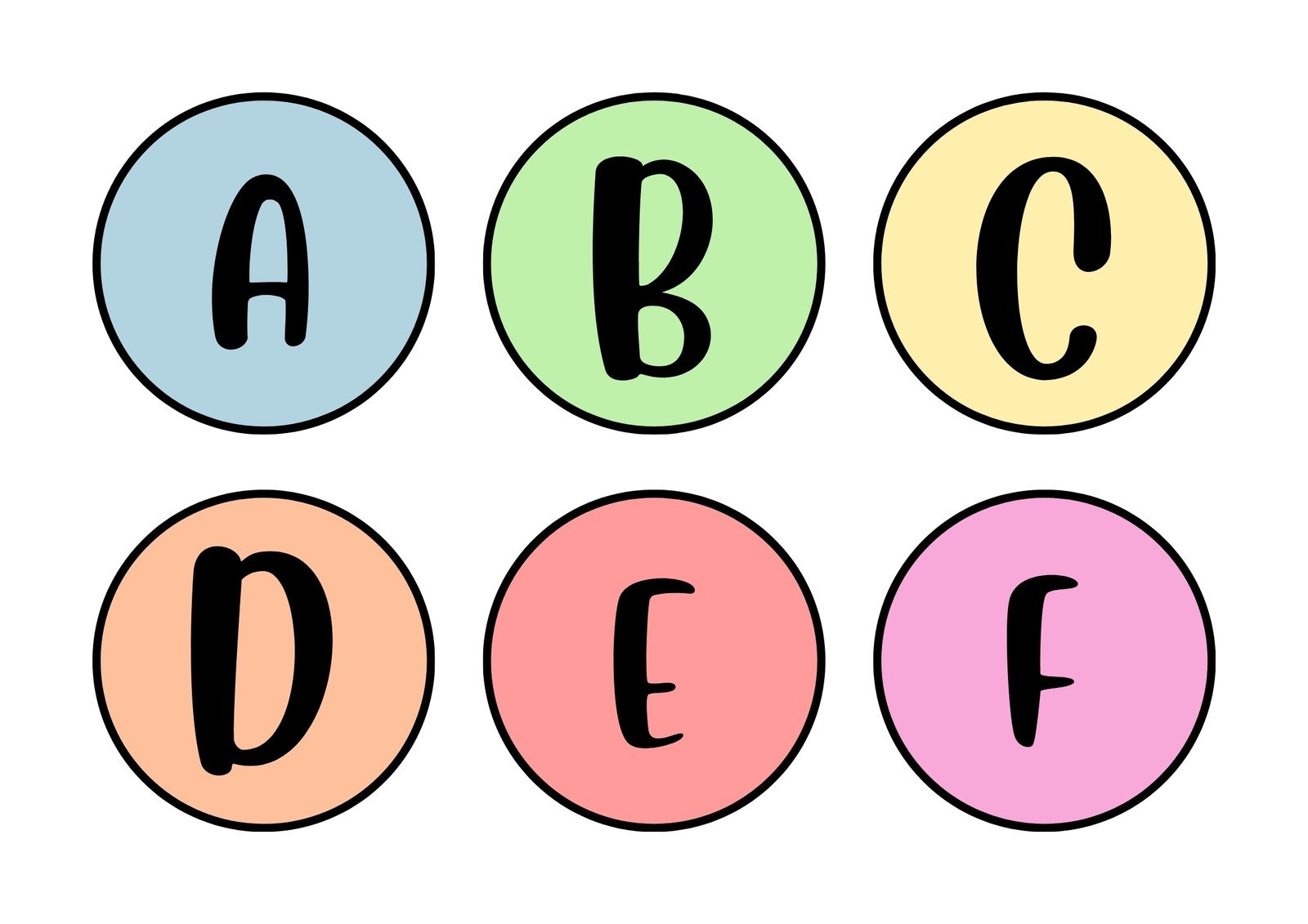 free printable alphabet