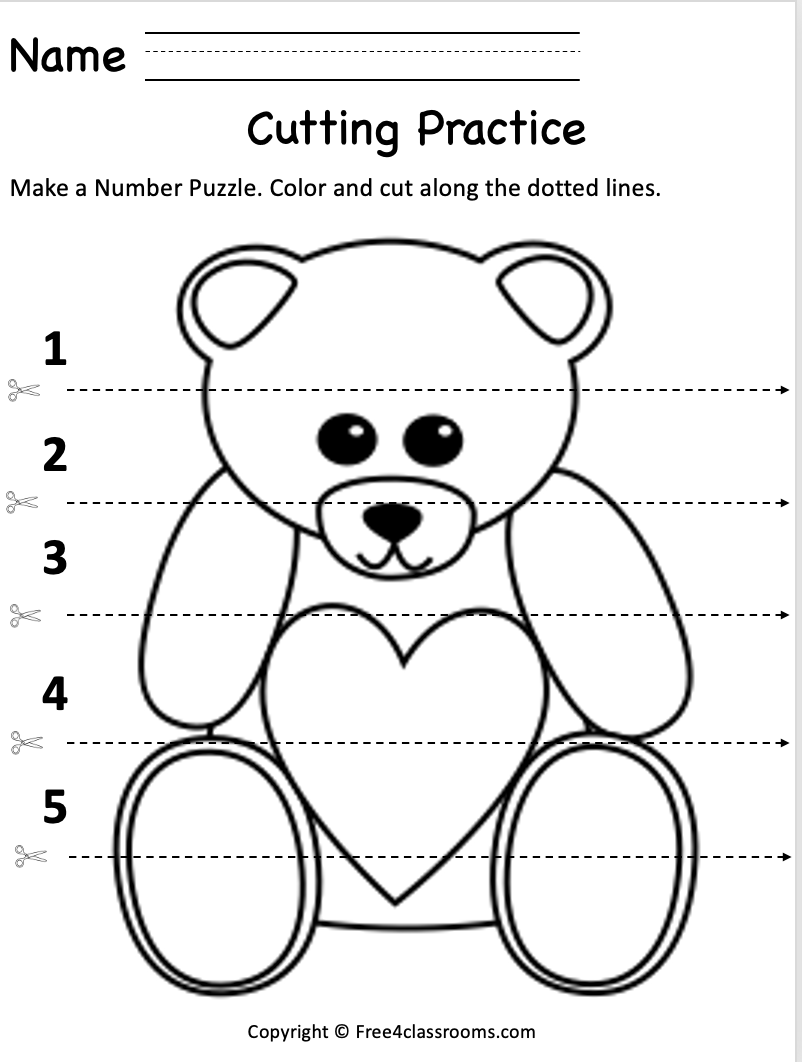 practice cutting worksheets