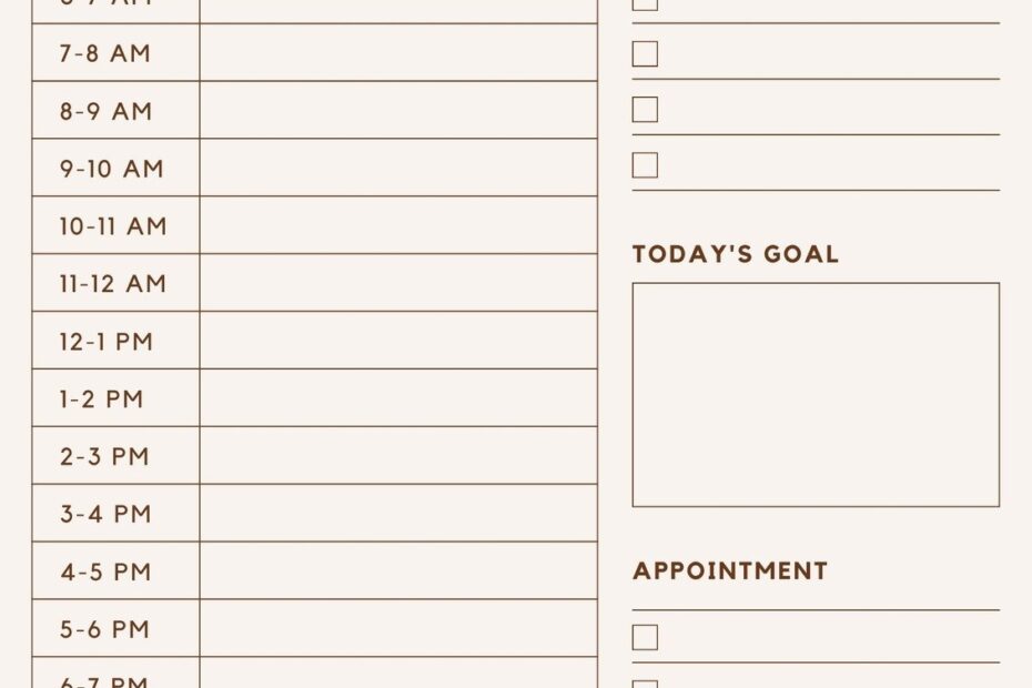 Free Daily Planner Templates To Customize Canva