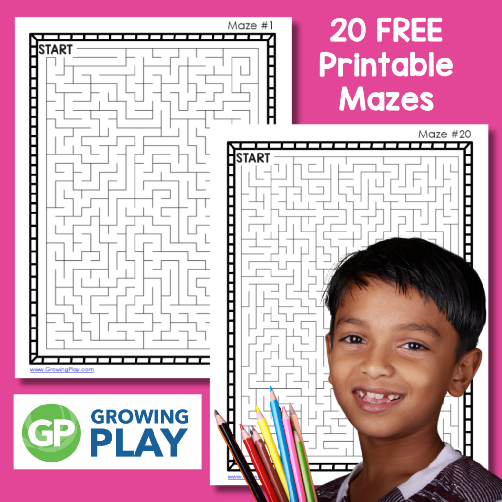 kids maze printable