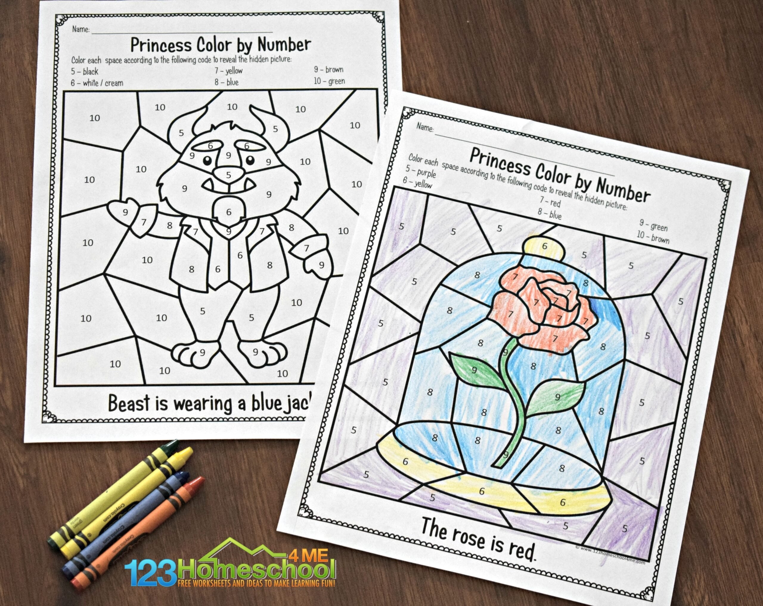 difficult color by number printables