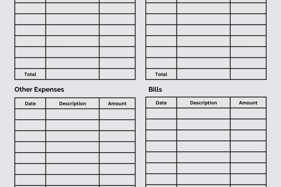 Free Download Printable Monthly Budget Planner PDF Templates