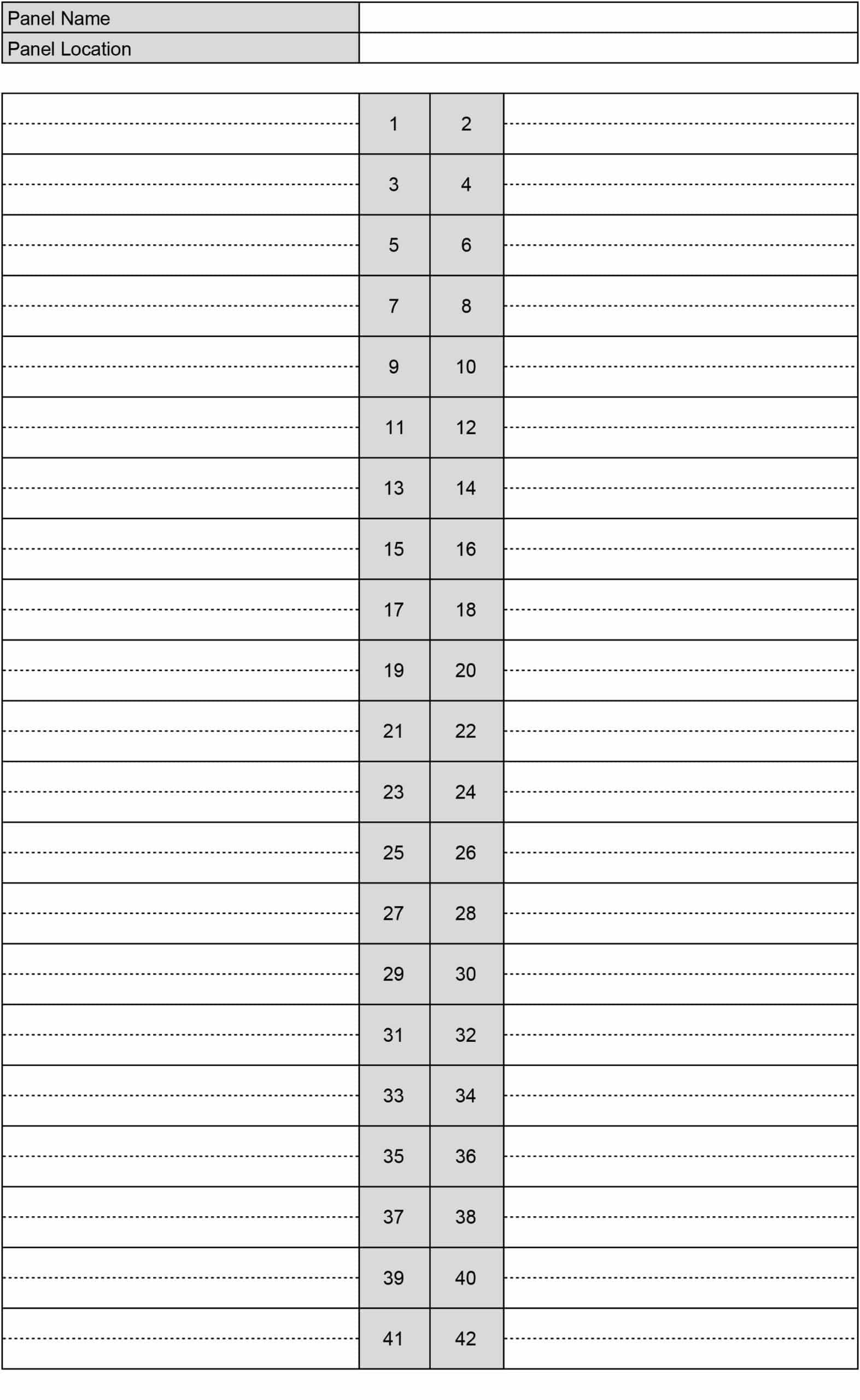 Free Electrical Panel Labeling Templates Print Breaker Box And Circuit Labels In PDF Office And GDocs 