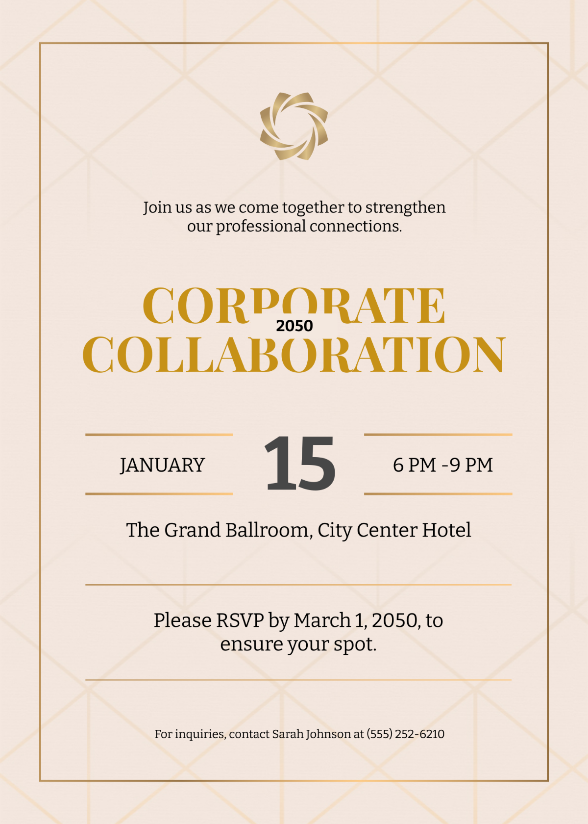 invite to an event template