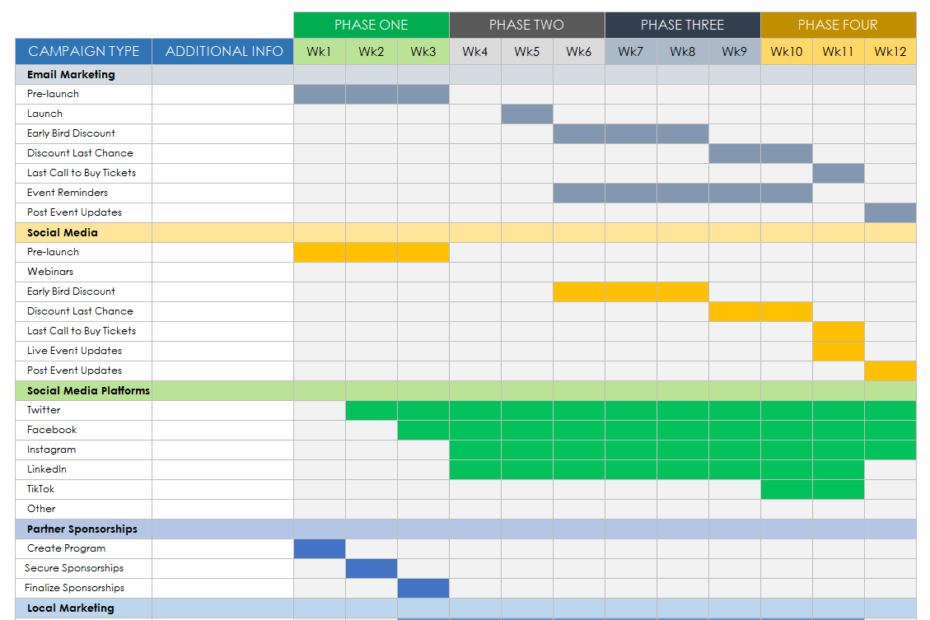 Free Event Marketing Templates Smartsheet