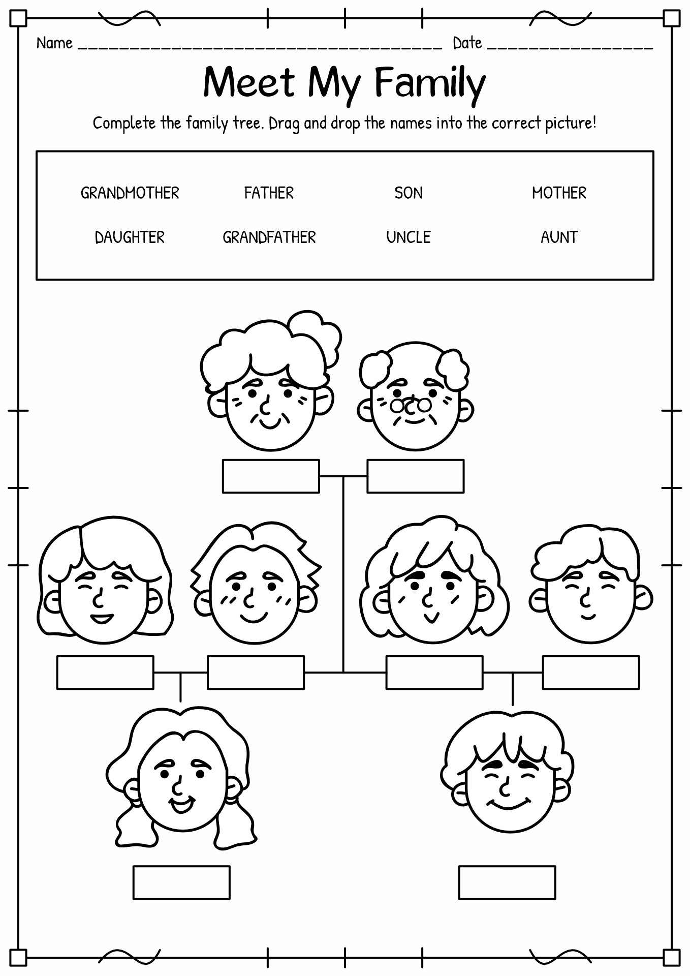 Free Family Worksheet Download Free Family Worksheet Png Images 