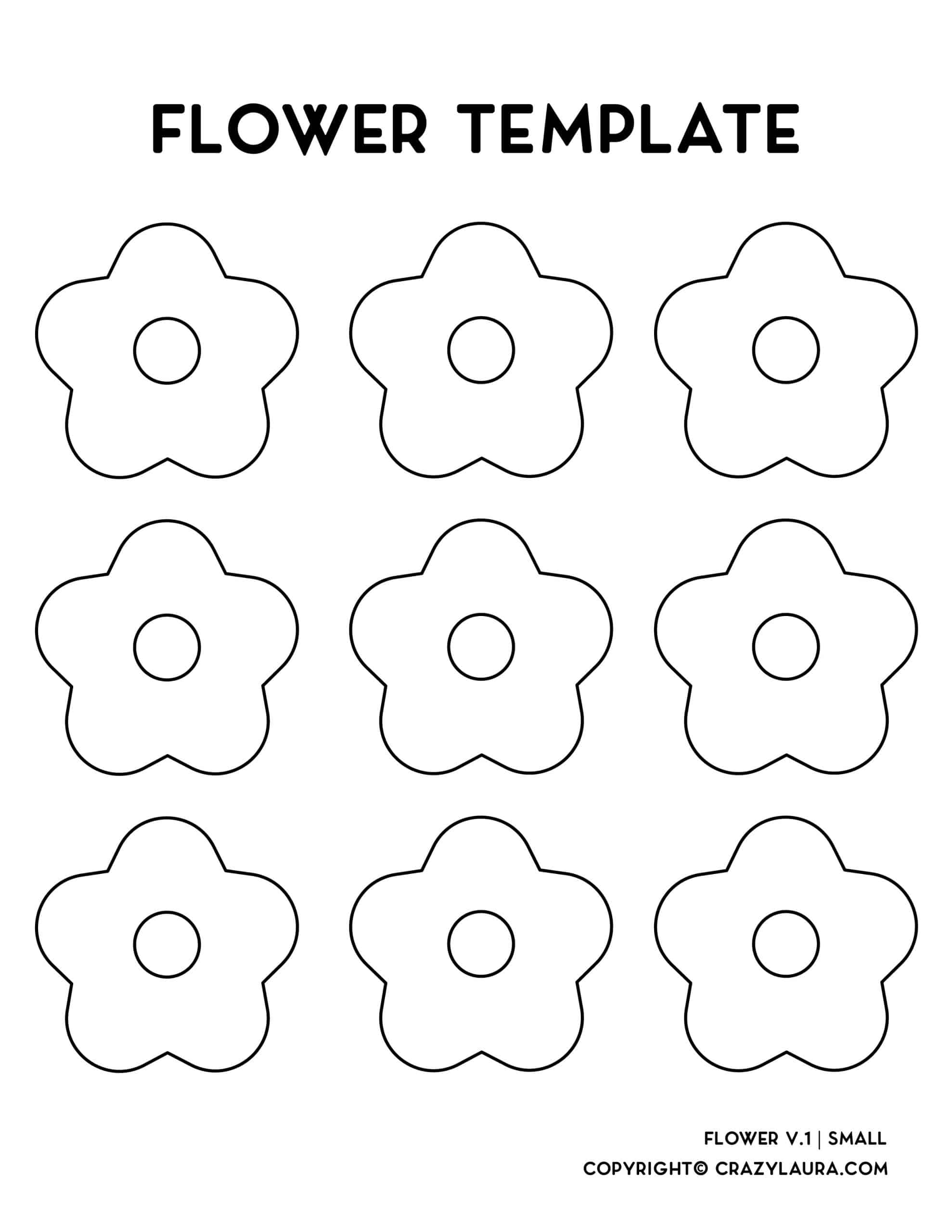 flower templates printable free