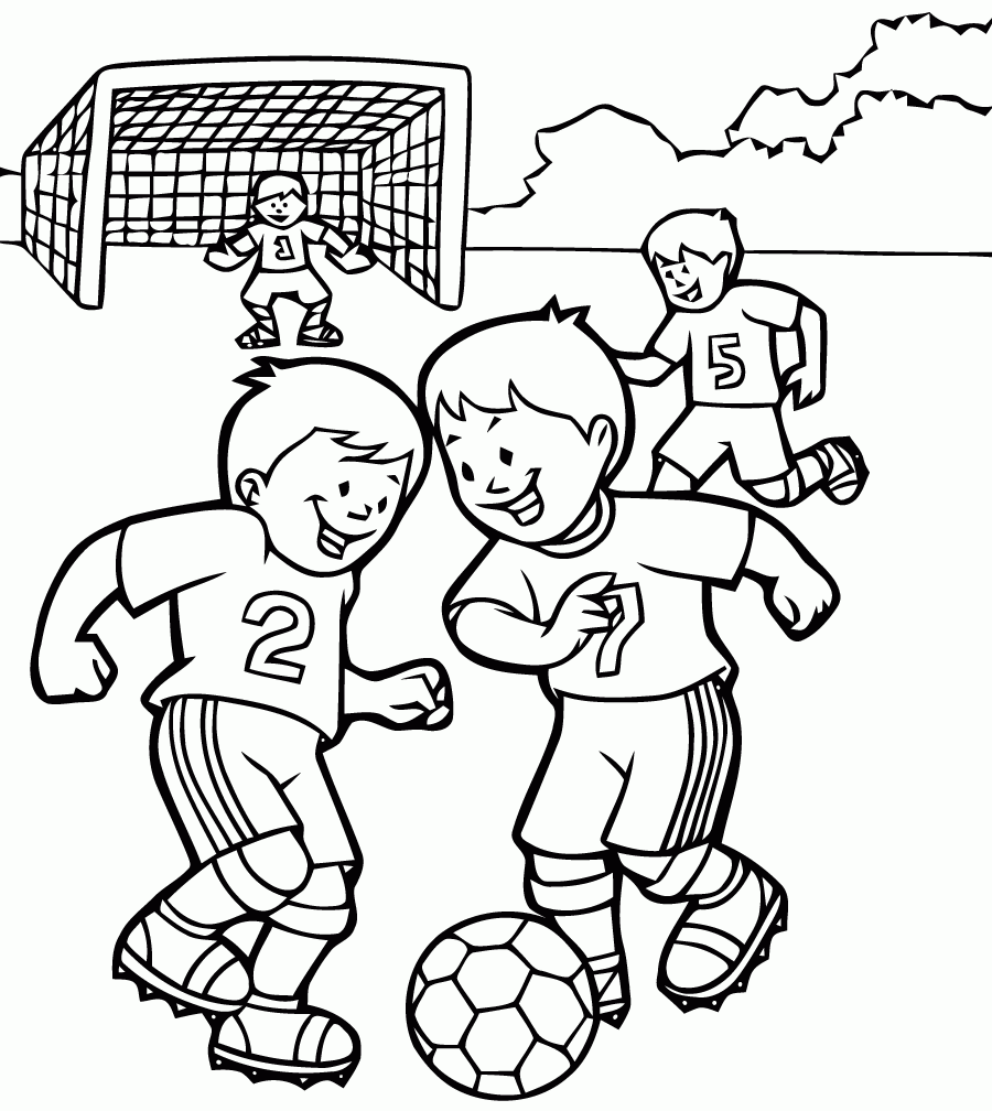 printable soccer coloring pages