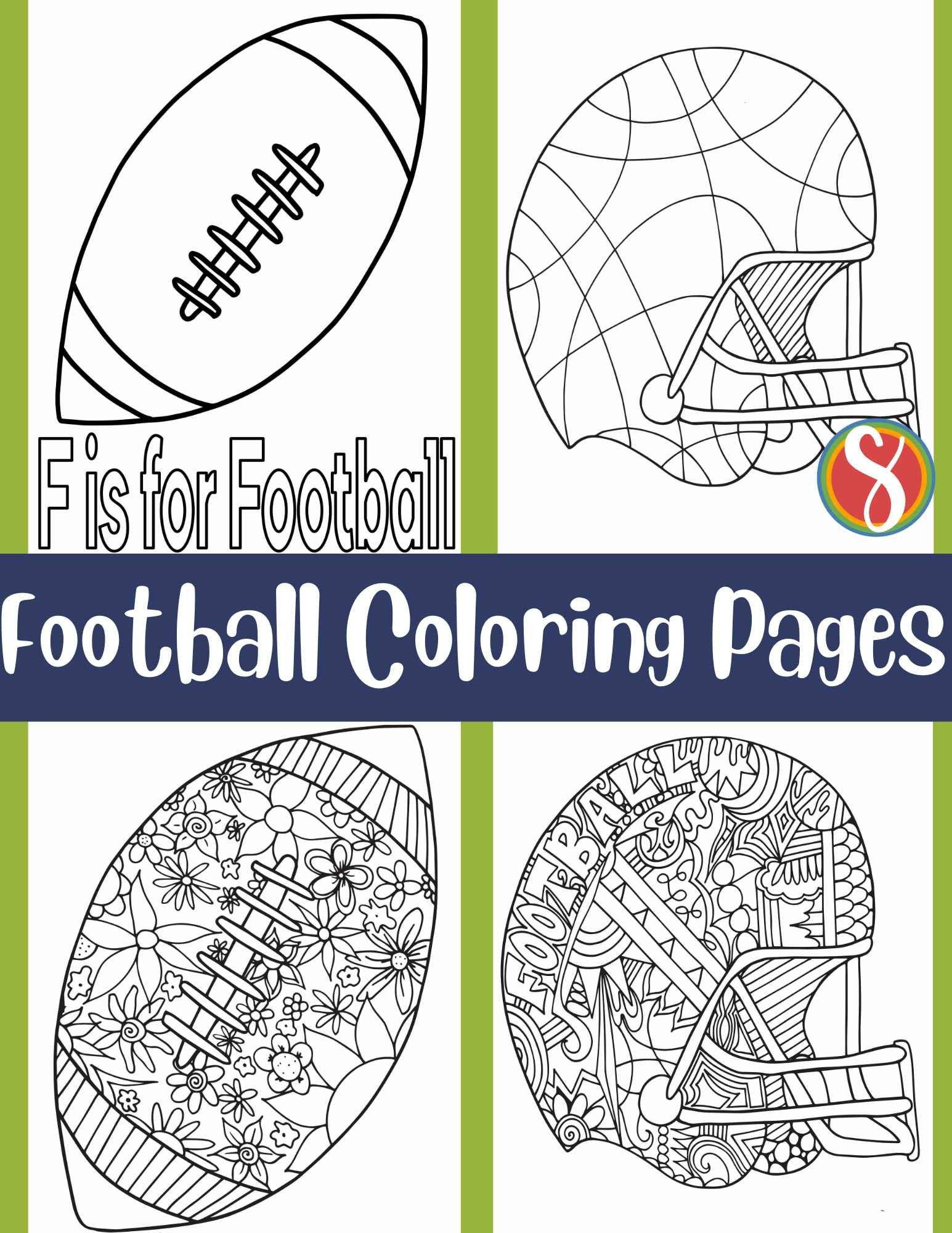 football printable coloring pages