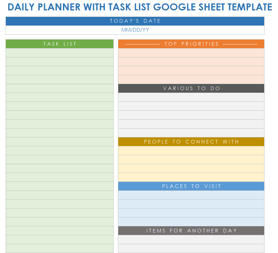 Free Google Sheets Schedule Templates Smartsheet