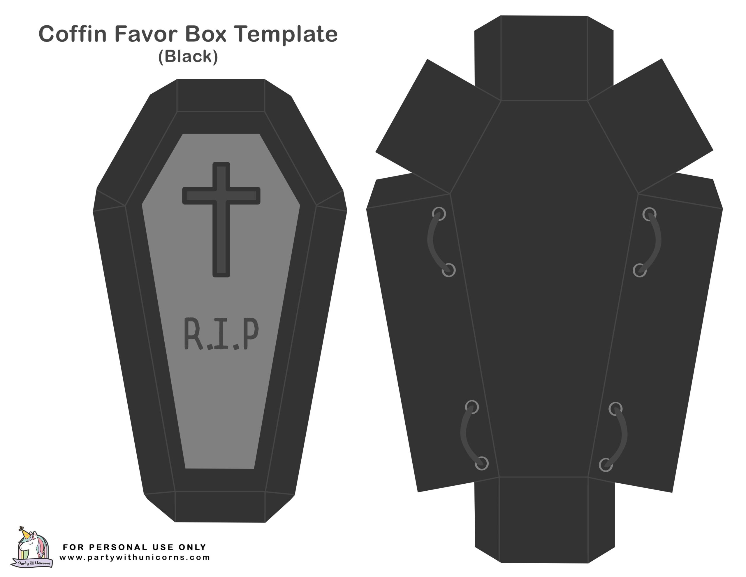 printable coffin template