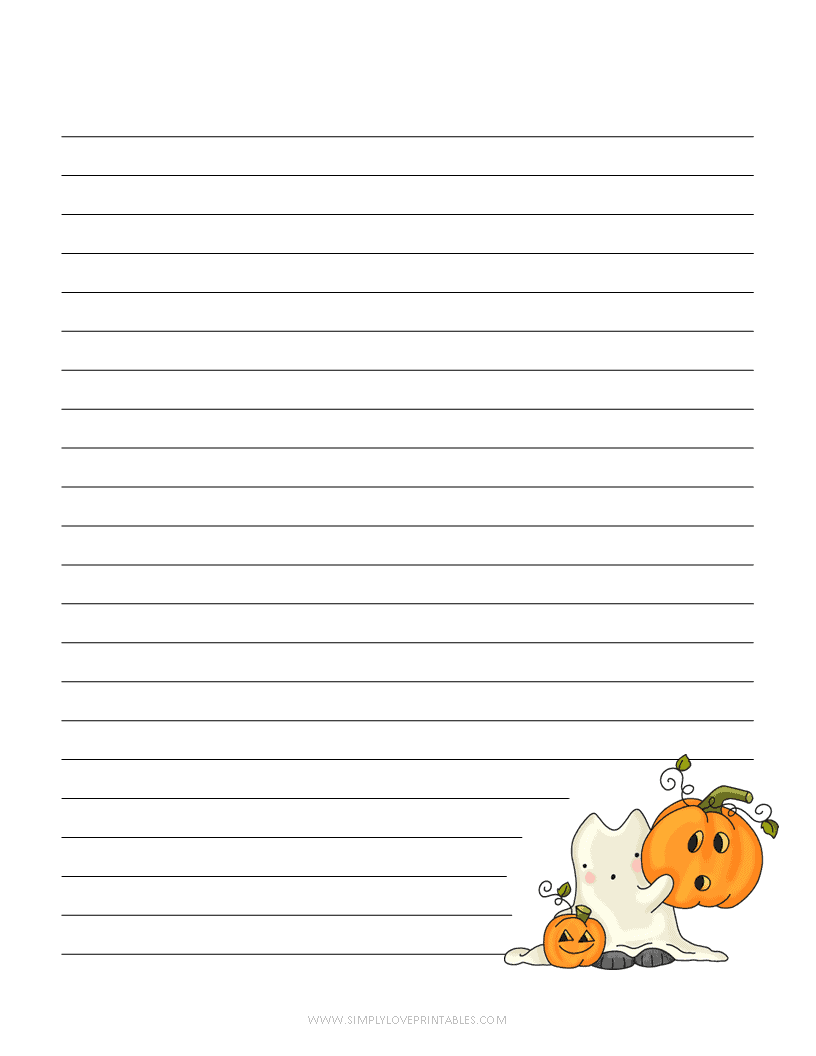 printable halloween writing paper