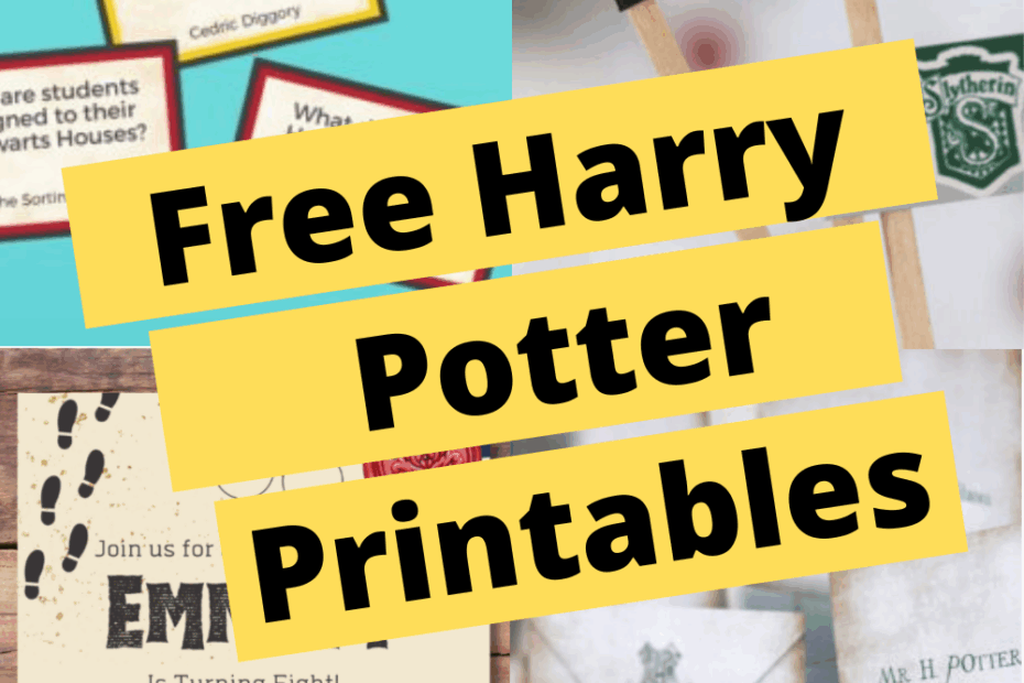 Free Harry Potter Party Printables Poofy Cheeks