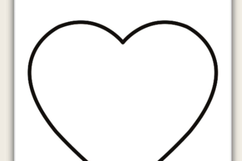 Free Heart Printable Templates For Coloring And Stencils Love Our Real Life