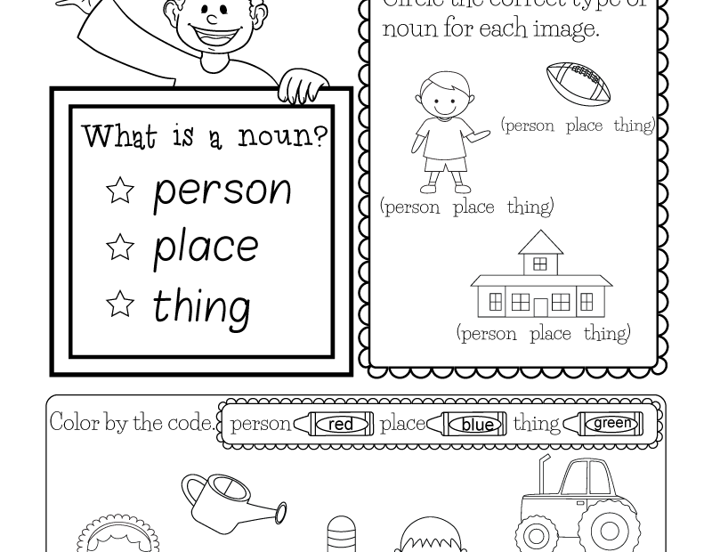 Free Kindergarten English Worksheet