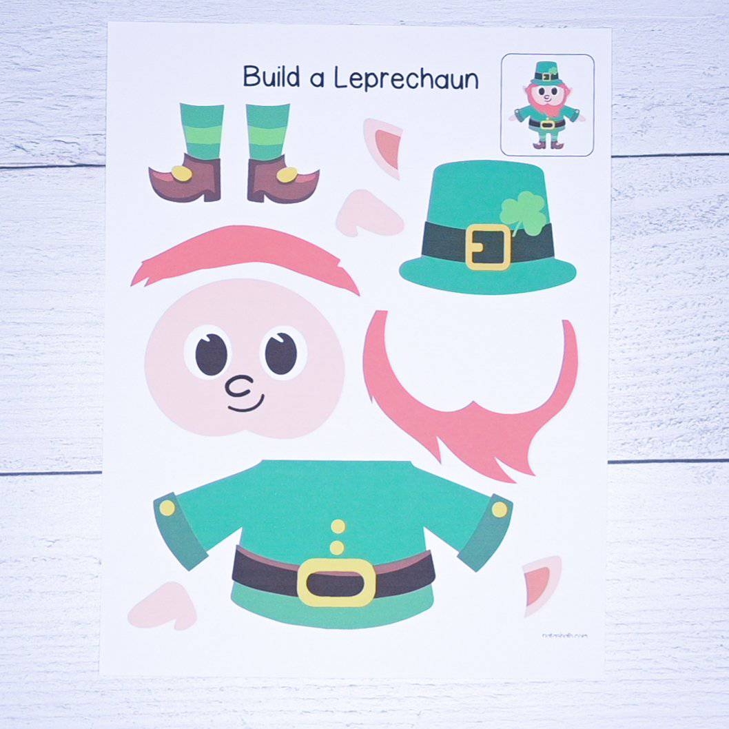 Free Leprechaun Pattern Printable leprechaun Craft Printable The Artisan Life