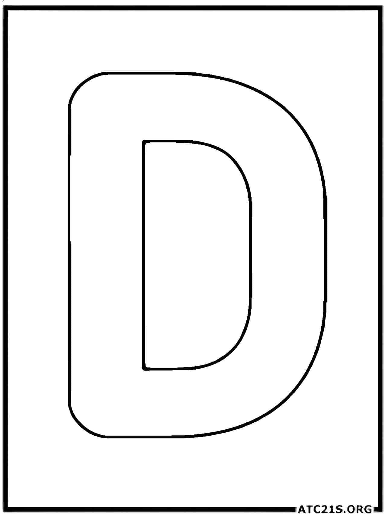 letter d coloring worksheets