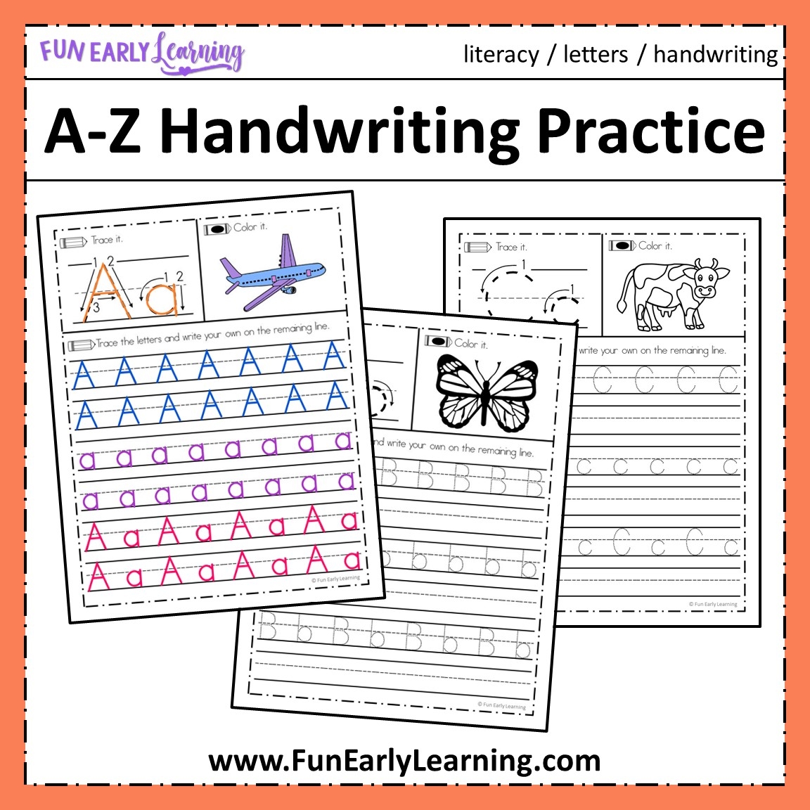 free printable handwriting pages