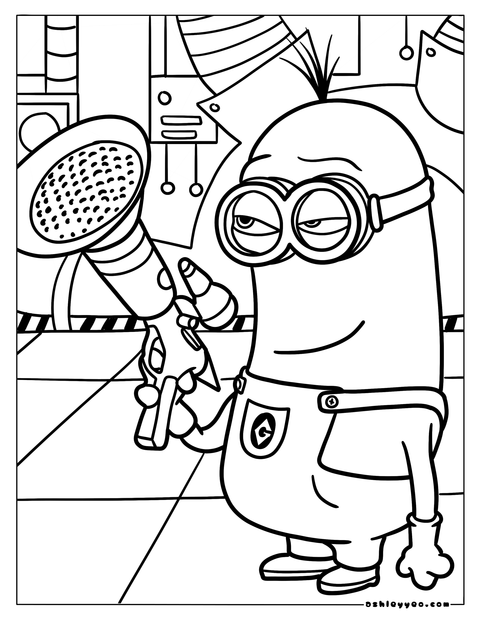 free printable minion coloring pages