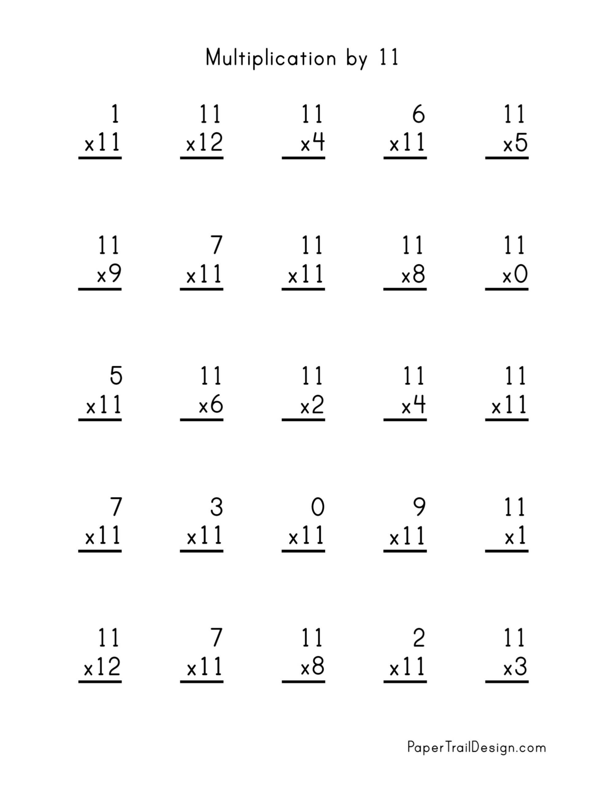 multiply by 12 worksheet
