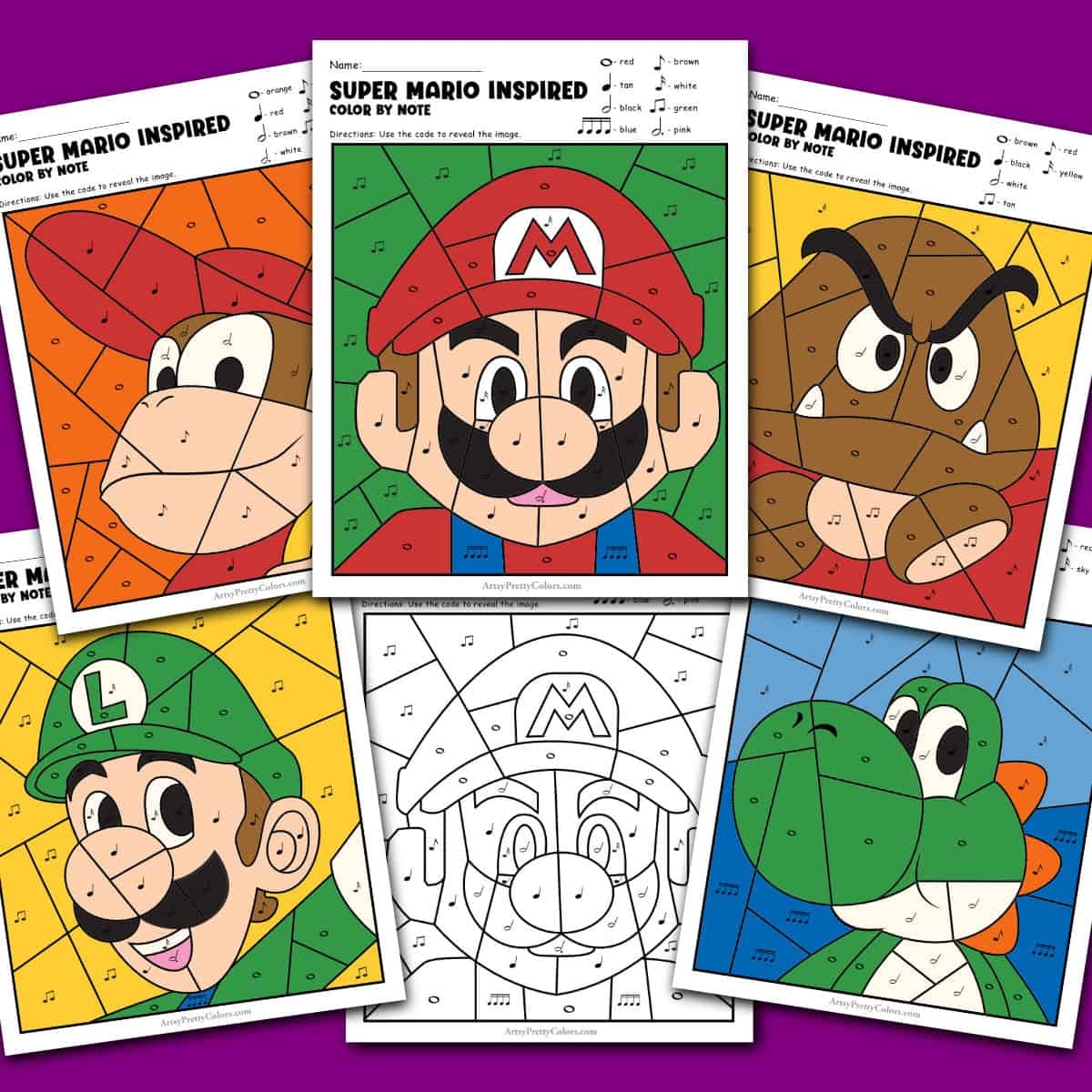 mario free printable coloring pages