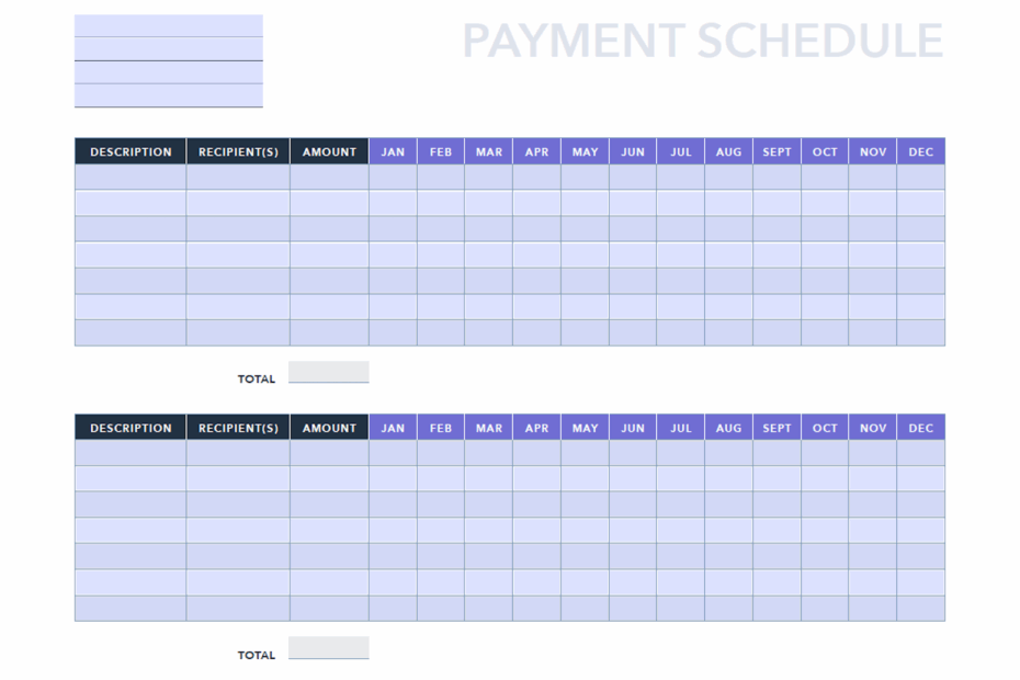 Free Payment Schedule Template Template For Excel PDF HubSpot