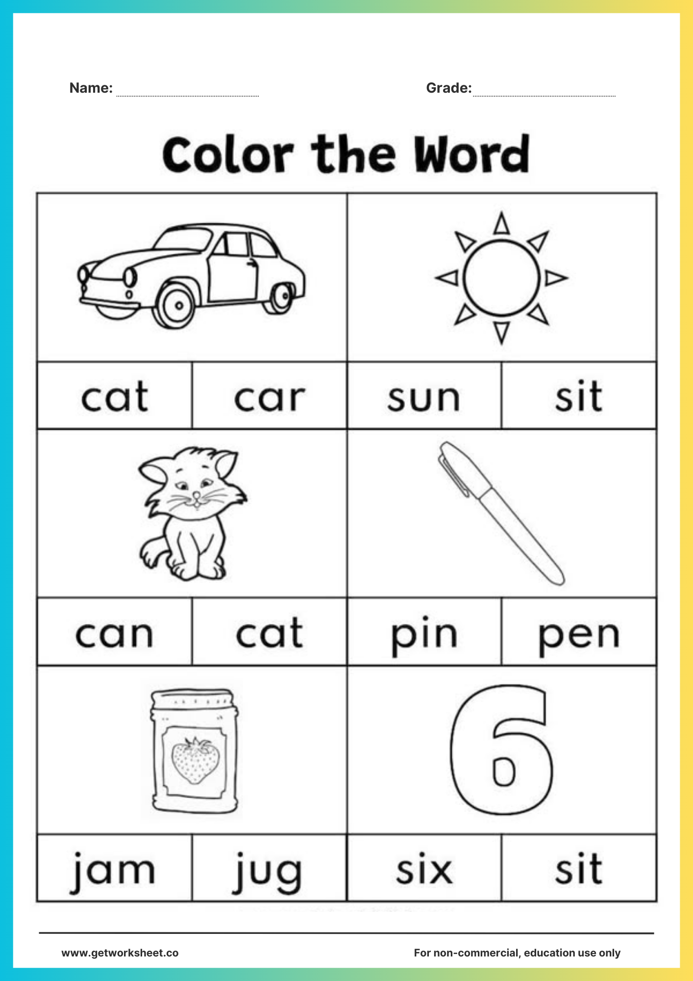 Free Phonics Worksheets Worksheets Get Worksheet