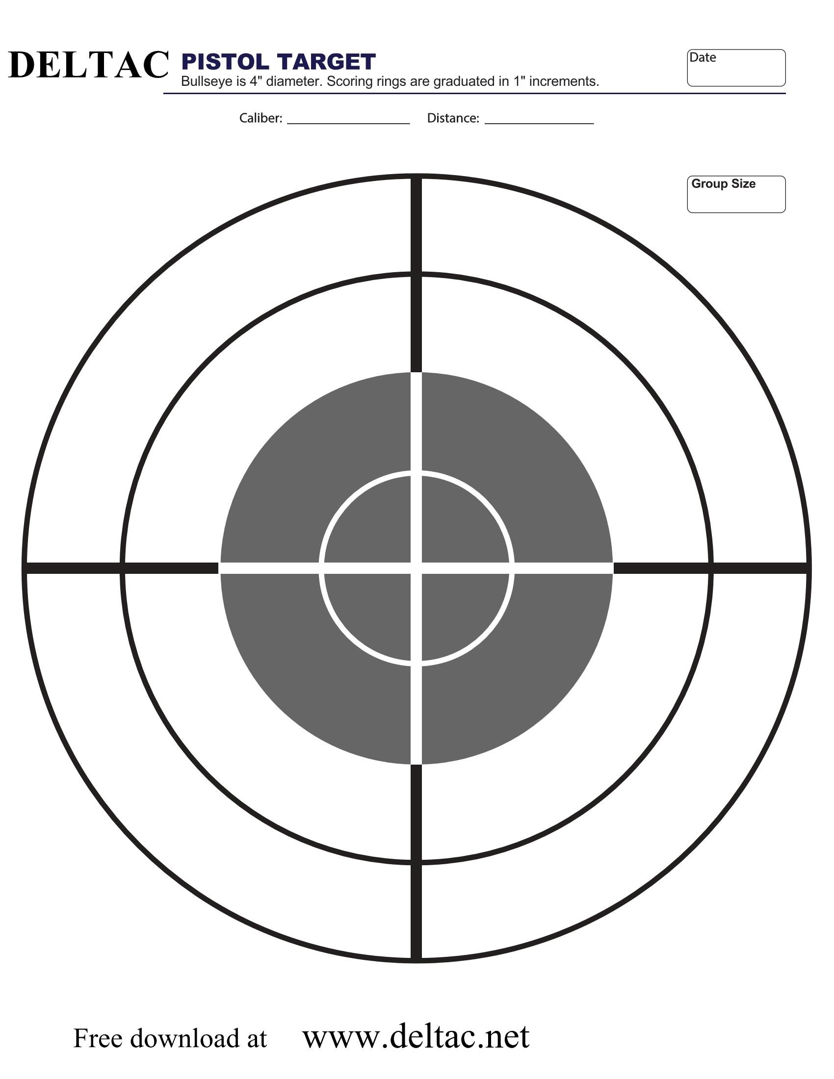 FREE PISTOL TARGET READY TO DOWNLOAD