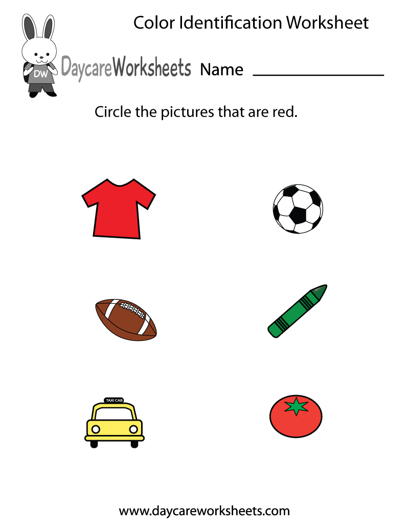 colors worksheet preschool