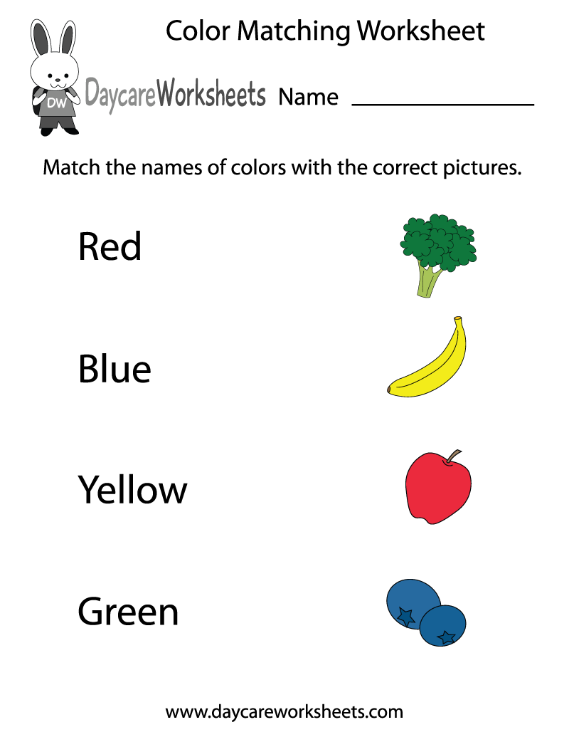 color blue worksheets for preschool