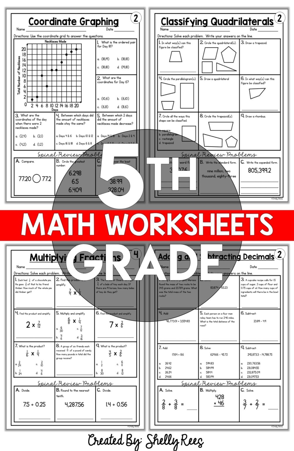 free printables for 5th graders