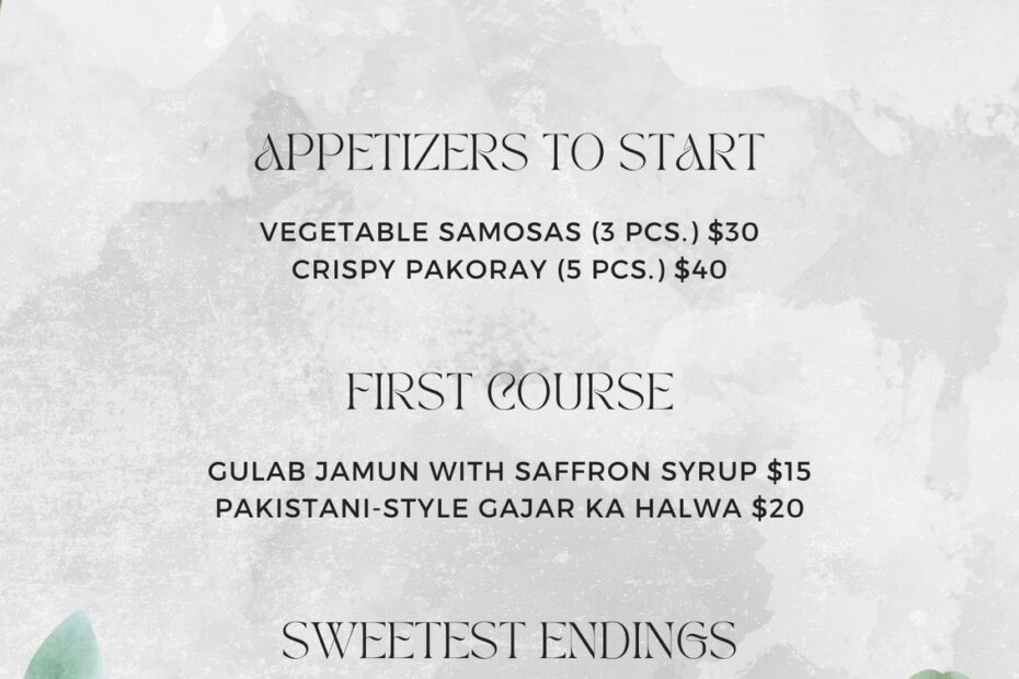 Free Printable And Customizable Catering Menu Templates Canva