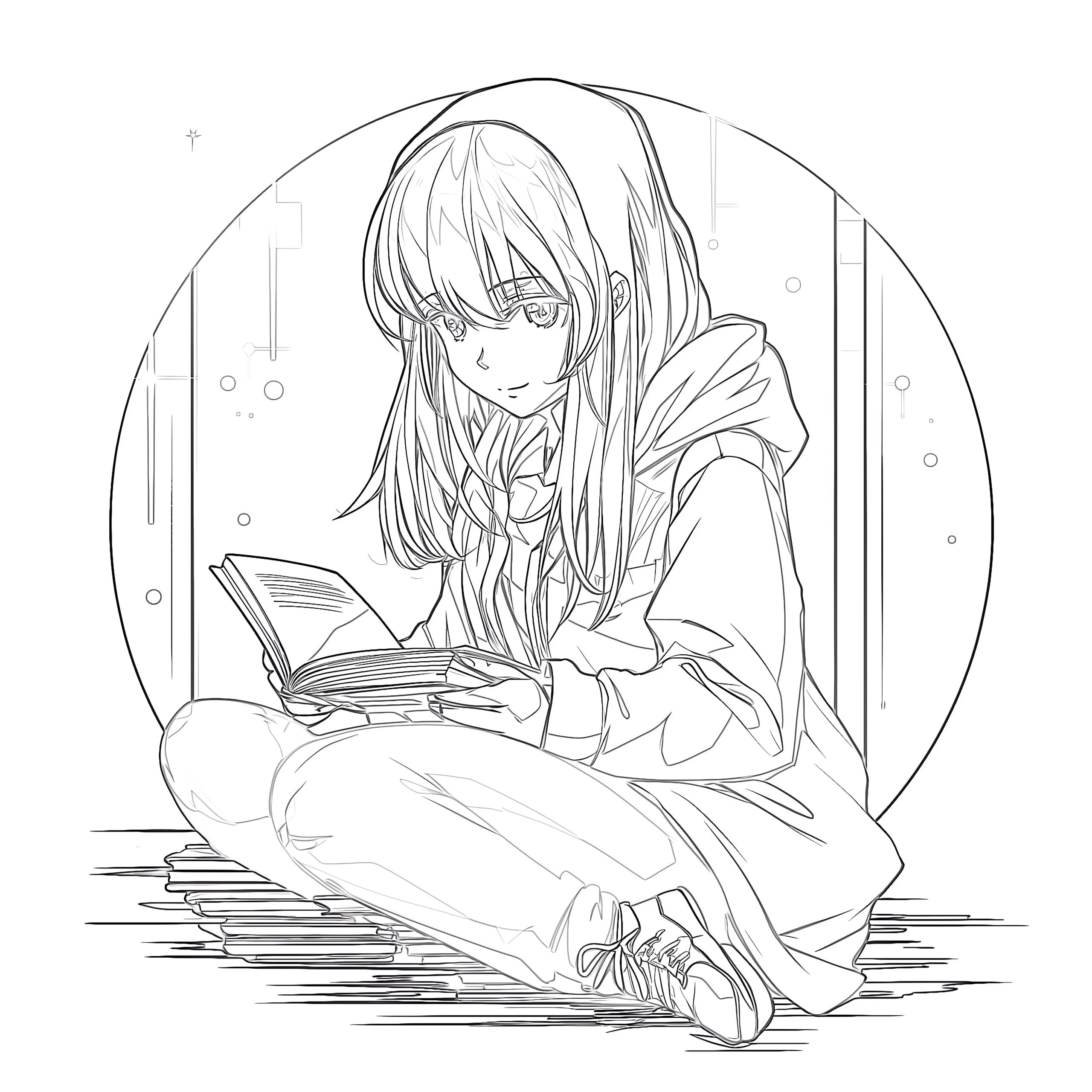 anime free coloring pages