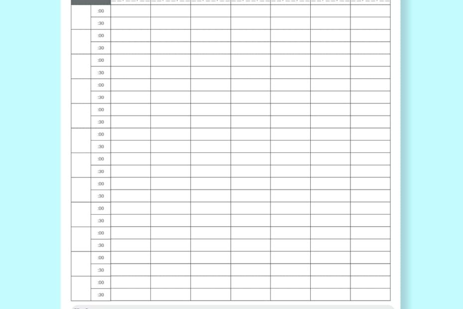 Free Printable Appointment Sheets