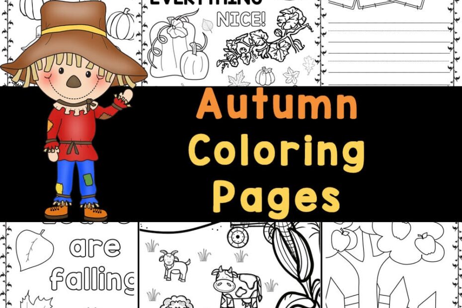FREE Printable Autumn Coloring Pages For Preschoolers