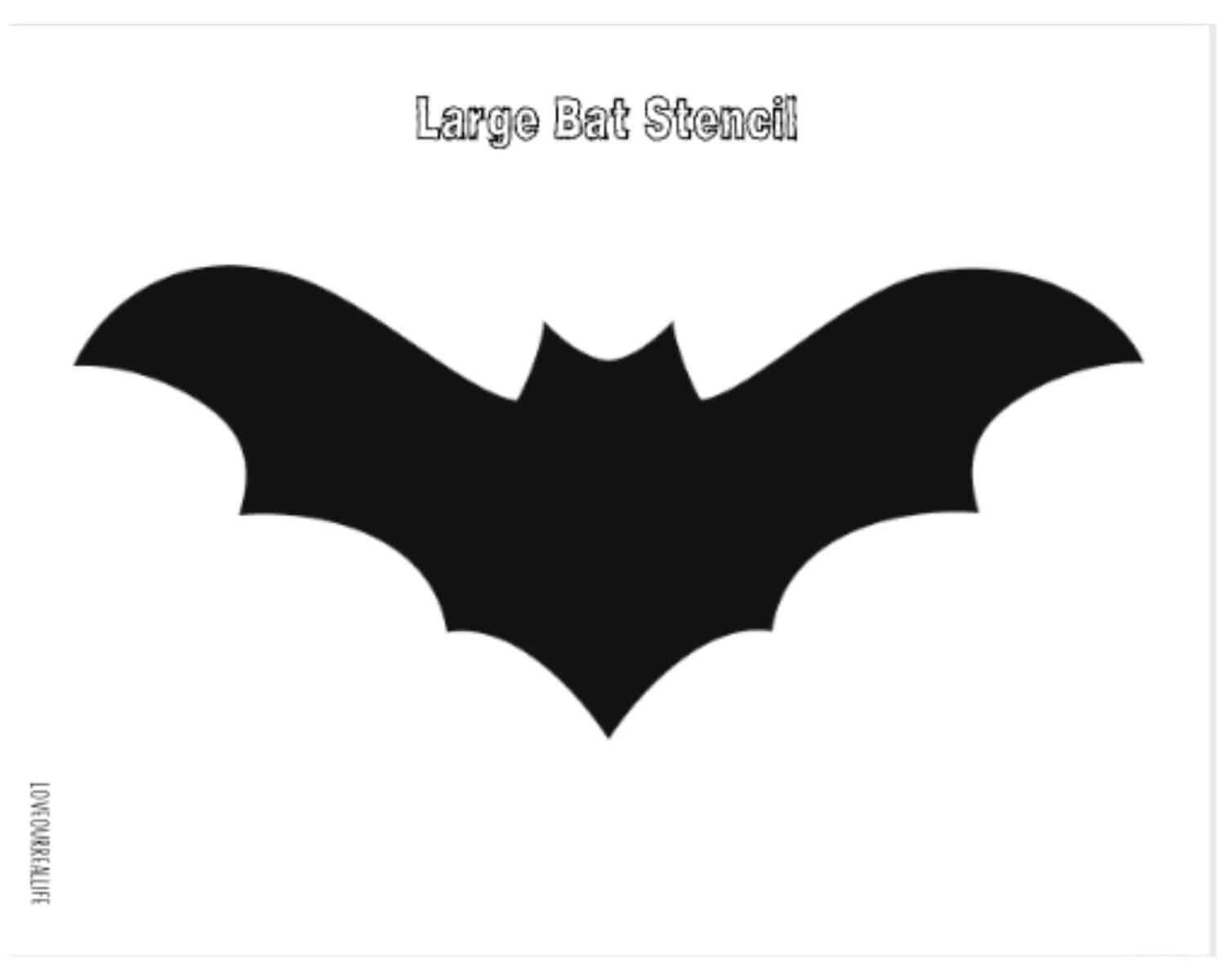 free printable bat cut out template