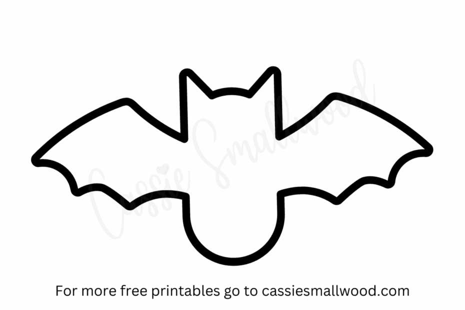 Free Printable Bat Templates Small Medium And Large Cassie Smallwood