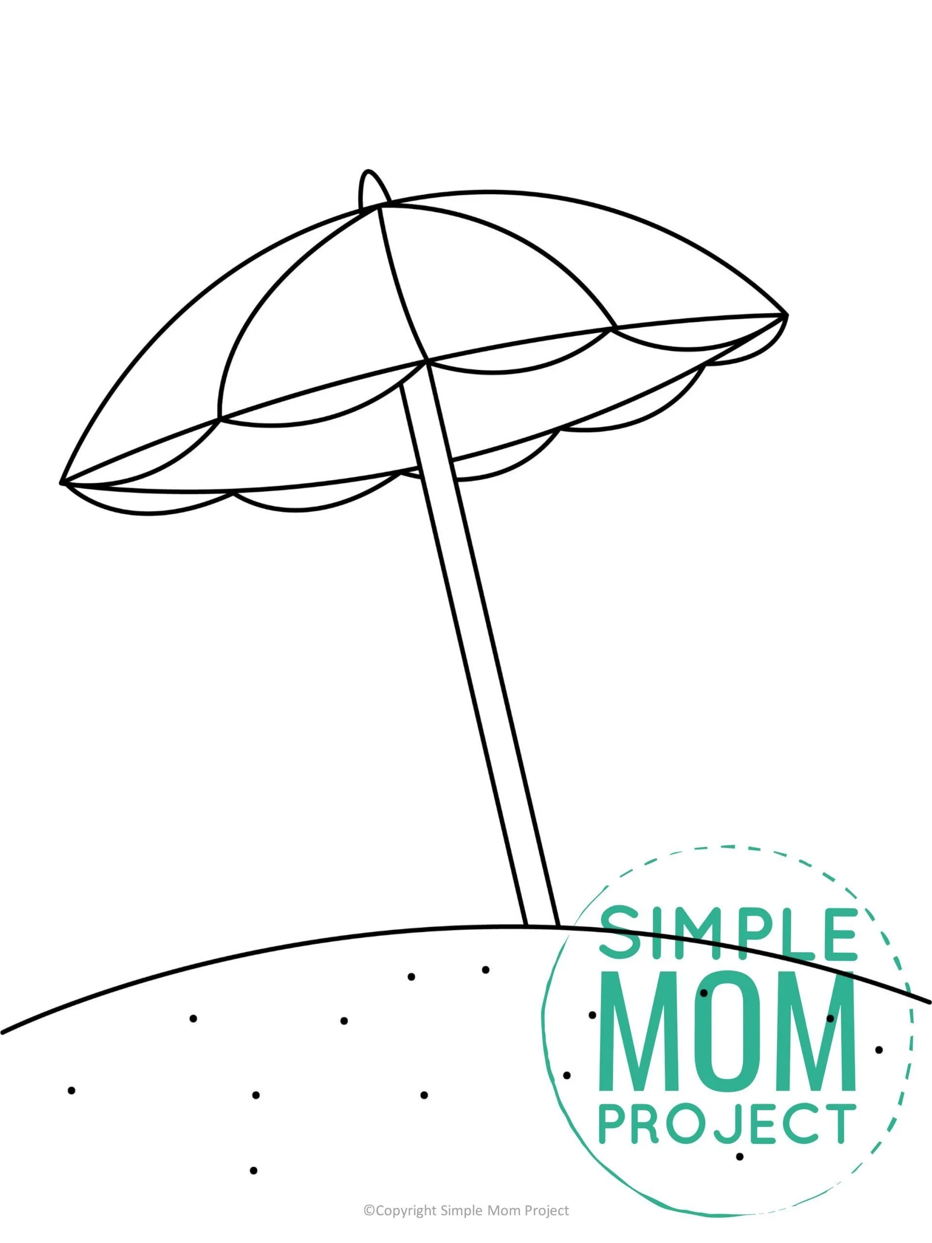 printable umbrella template