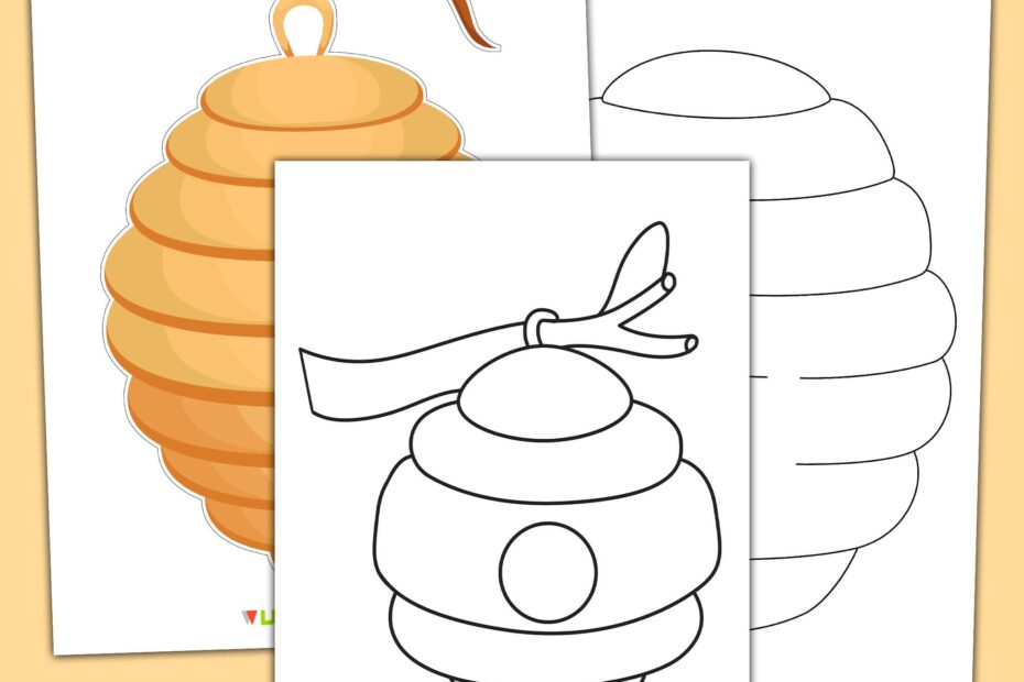 Free Printable Beehive Template For Preschool Crafts