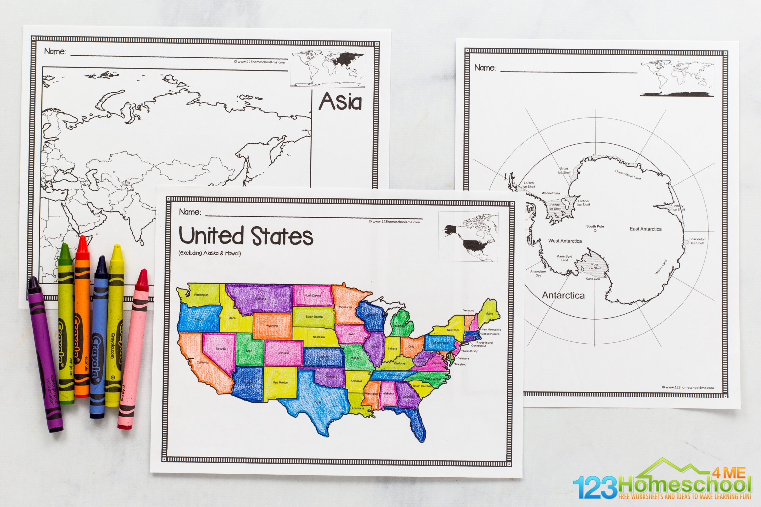 map of the united states printable free