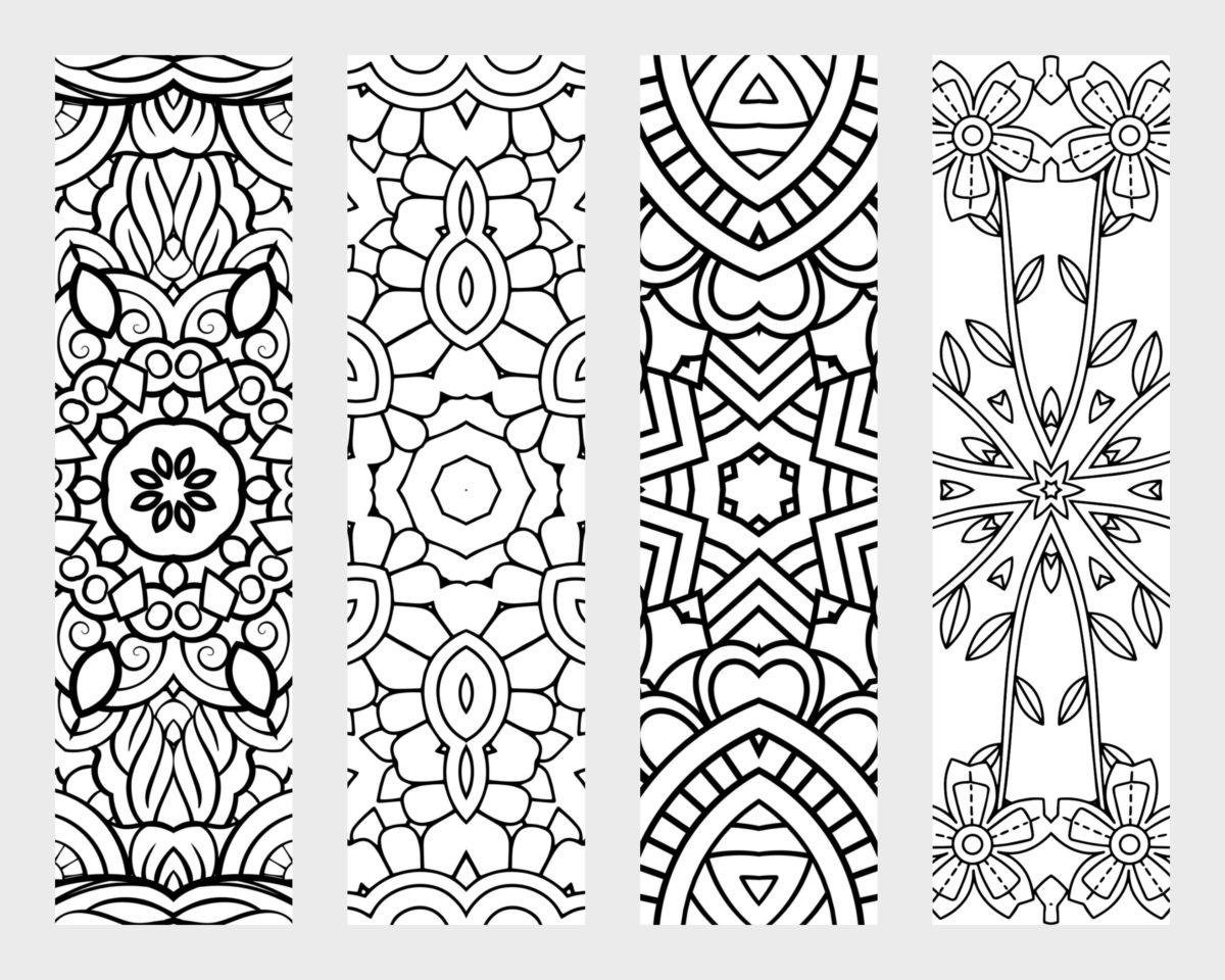 printable bookmarks to color for adults