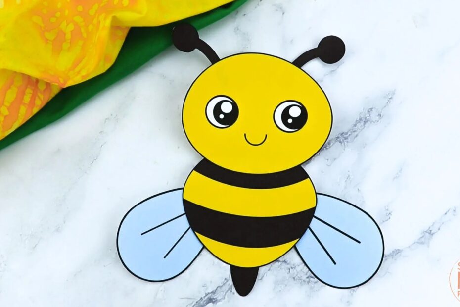 Free Printable Bumble Bee Craft Template Simple Mom Project