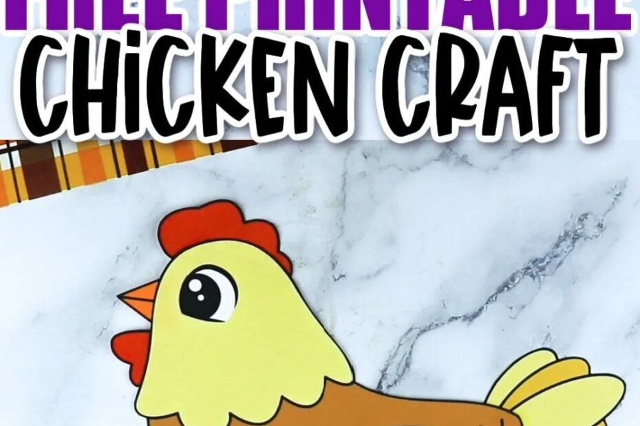 Free Printable Chicken Craft Template Simple Mom Project