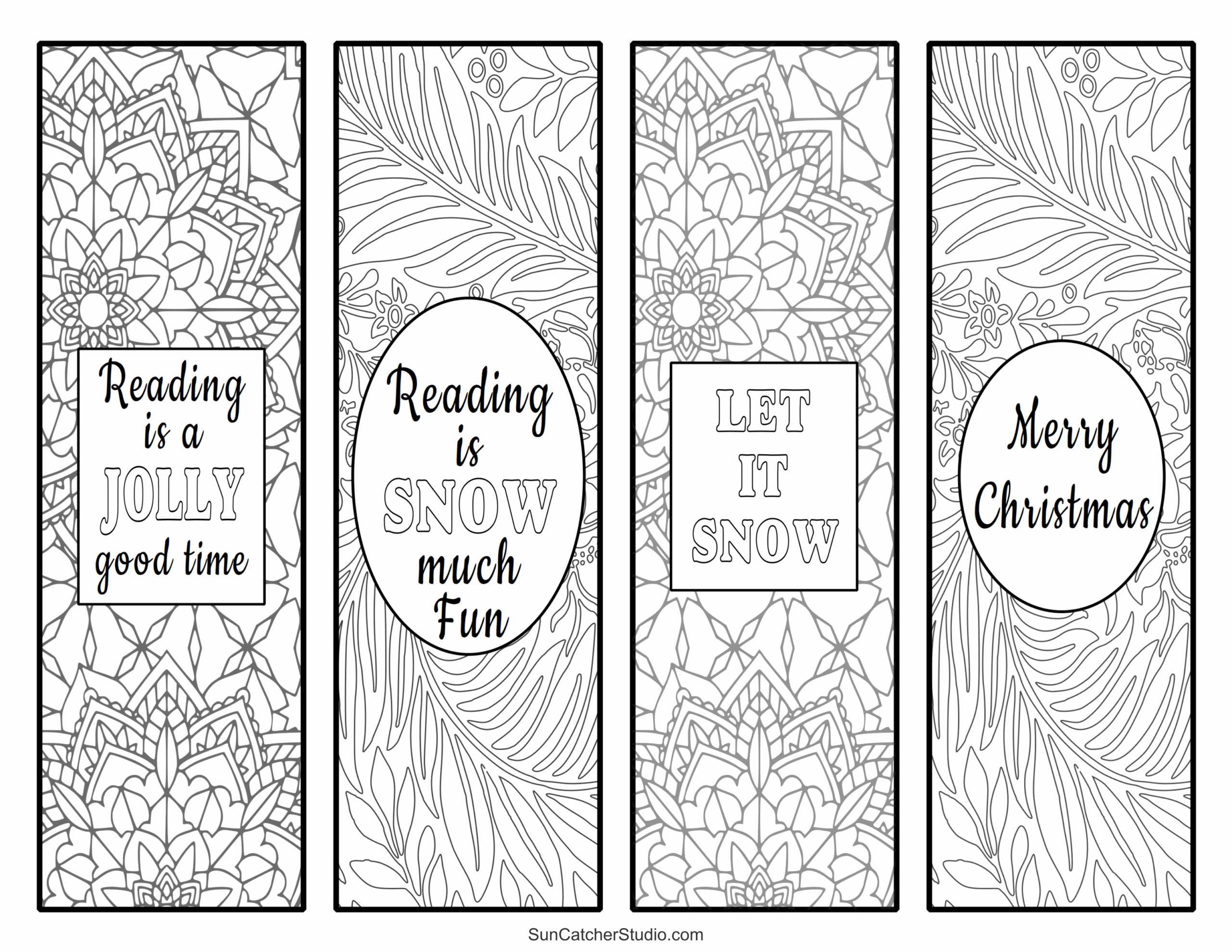 cute free printable bookmarks to color