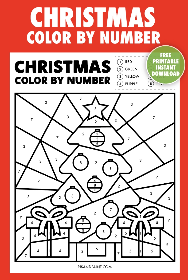 free printable color by numbers