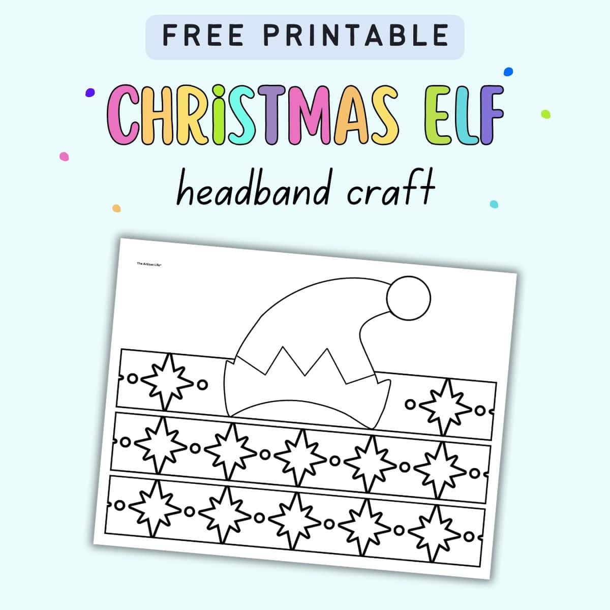 free printable elf hat template