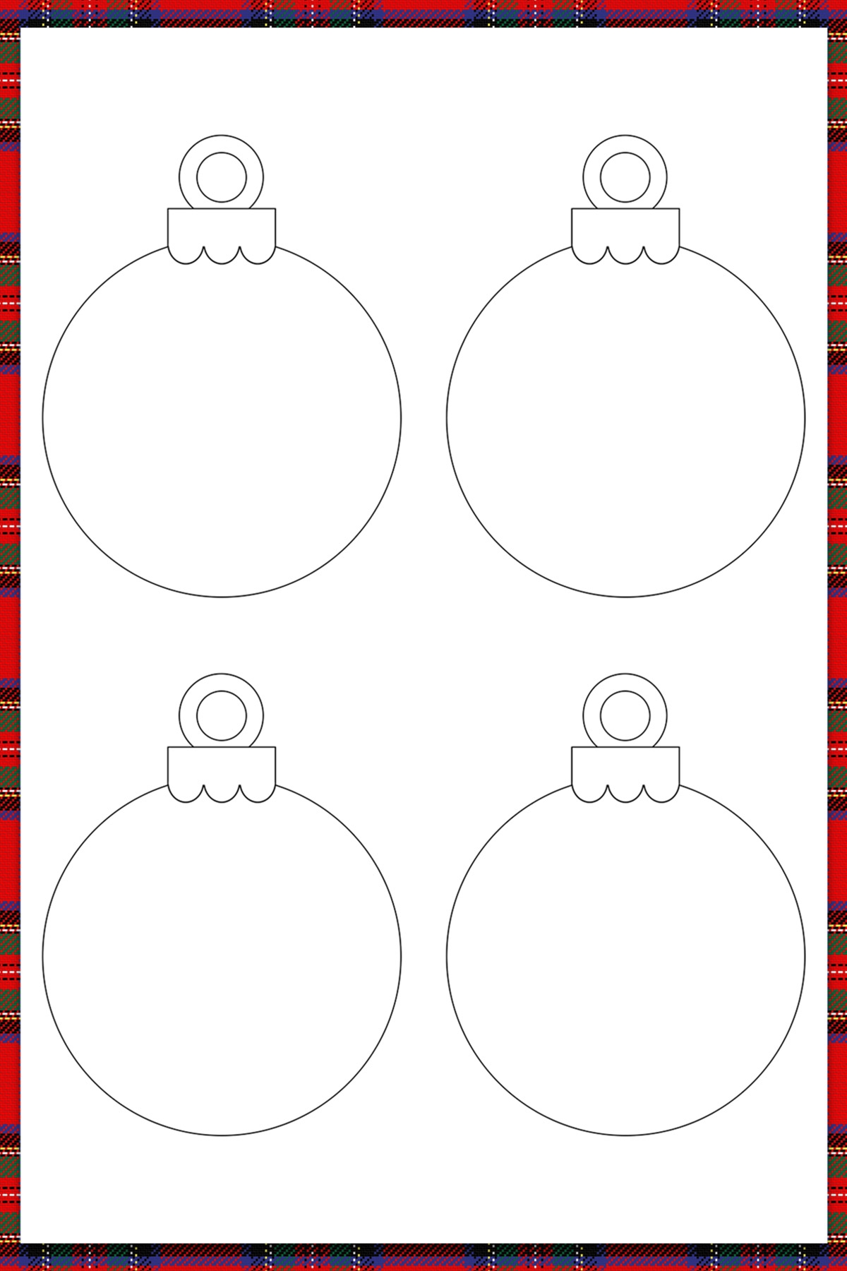 free printable ornament template
